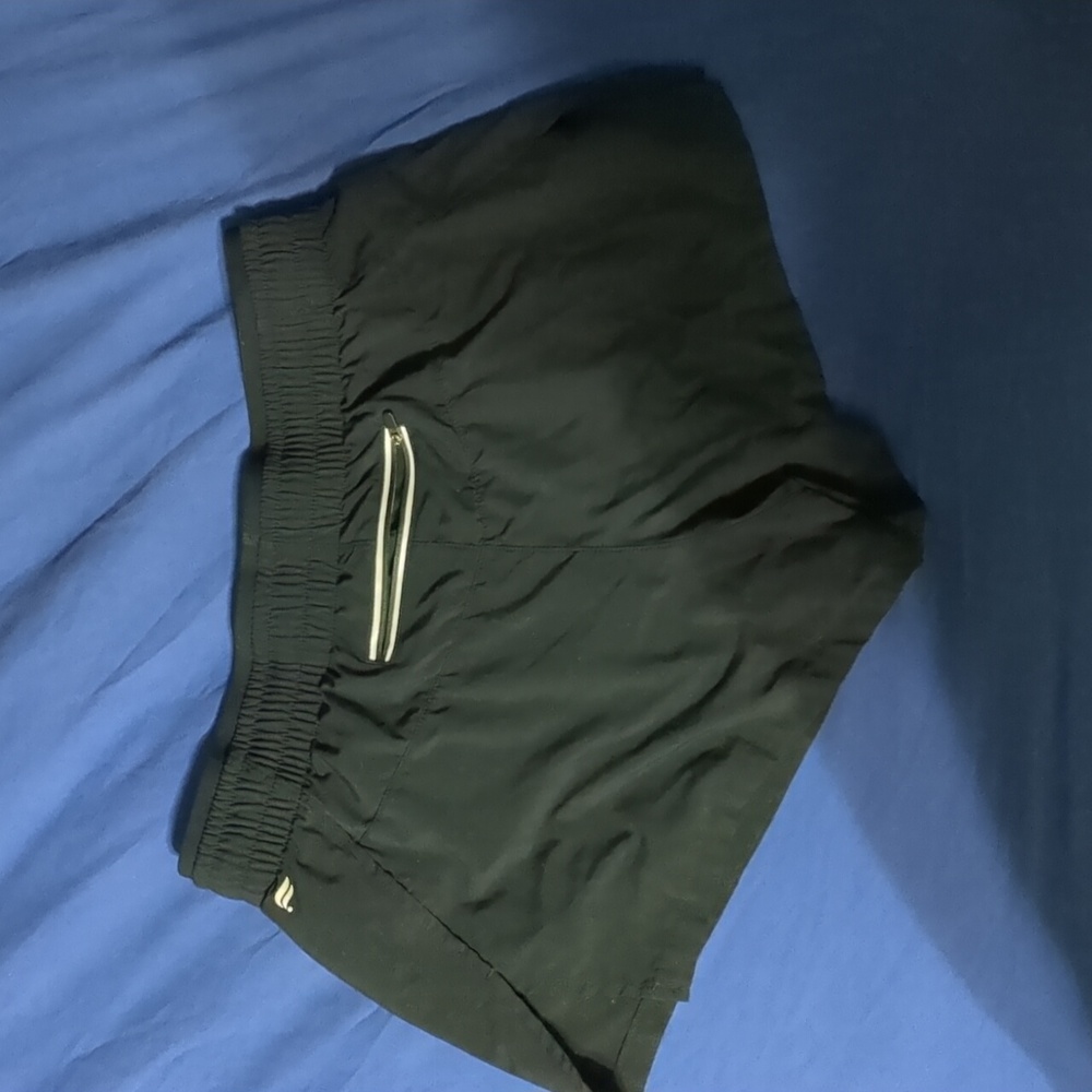 Black Fabletics shorts I am unsure of the size, either medium or large